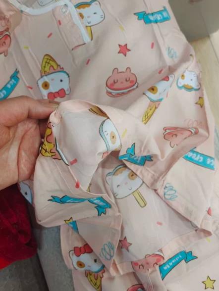 夏天儿童睡衣宝宝长袖卡通空调服中大童男女孩棉绸短袖家居服套装