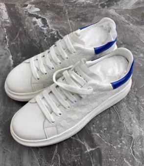 麦德尔昆(MIdeelkuN)专柜品质 新款头层牛皮麦昆厚底休闲男鞋时尚印花潮款男士鞋子 2566白粽