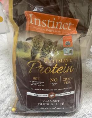 INSTINCT生鲜本能 百利猫粮高蛋白鸡肉鸭肉宠物主粮进口无谷防软便成猫粮 优质蛋白 鸡肉猫粮