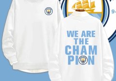 曼城球迷纪念建队125周边足球衣服男女休闲秋定制套头衫圆领卫衣