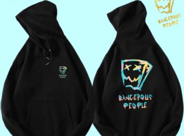 Skbanru半尼露dsp纸袋人渐变亮胶潮流情侣男女学生连帽上衣服带帽卫衣服